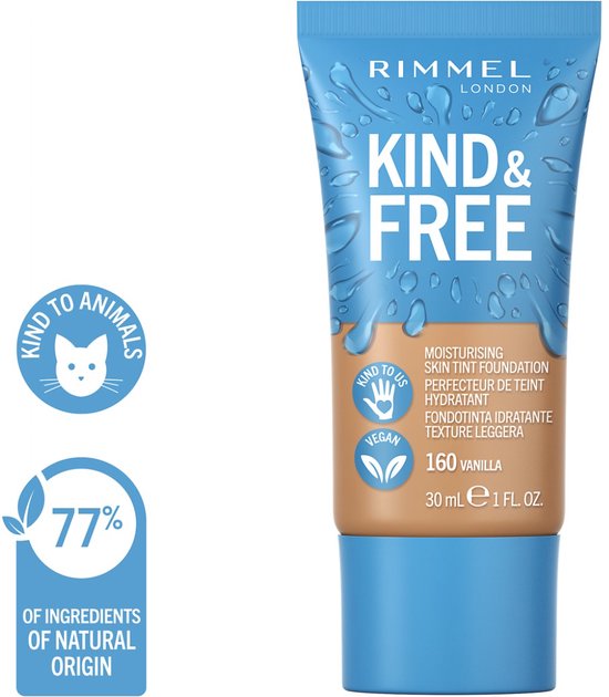 Rimmel London Kind & Free foundation - vegan - 160 Vanilla