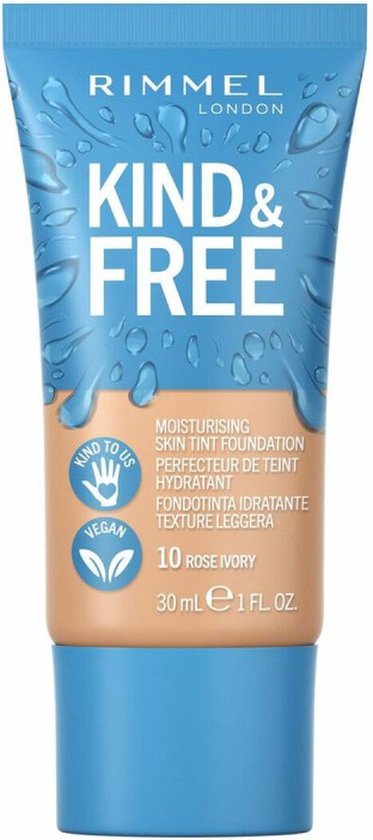 Rimmel London Kind & Free foundation - vegan - 010 Rose Ivory