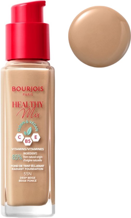 Bourjois Healthy Mix Clean Vegan foundation - 055 Deep Beige