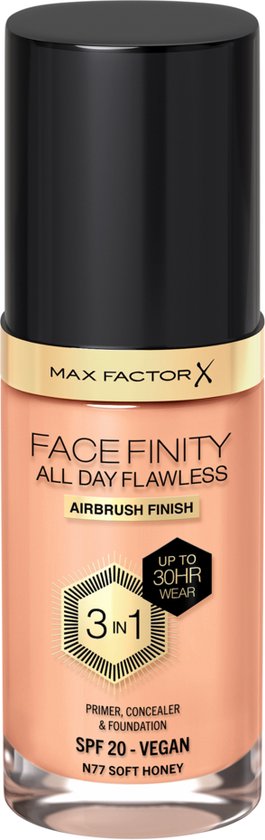 Max Factor Facefinity foundation - All Day Flawless - N77 Soft Honey