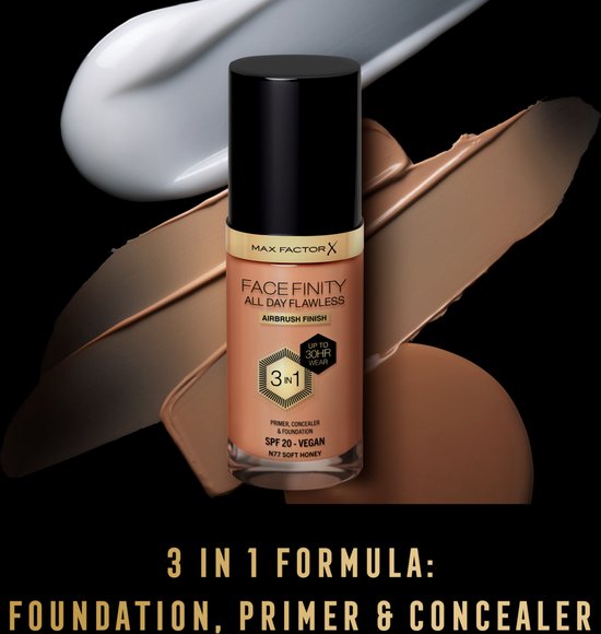 Max Factor Facefinity foundation - All Day Flawless - N77 Soft Honey