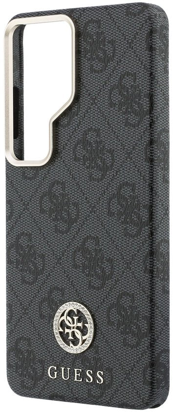 Guess 4G Strass Logo hoesje - Samsung Galaxy S26 Ultra - MagSafe - Grijs