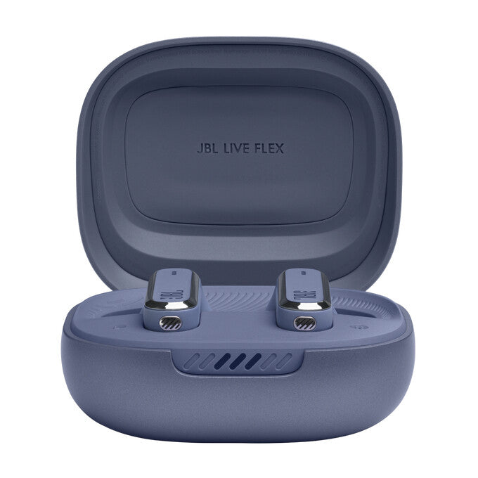 JBL Live Flex - Draadloze Oordopjes - Draadloos Opladen - Volledig Touch - Blauw