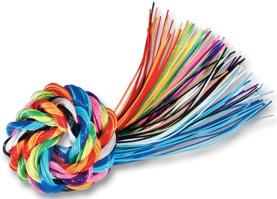 Scoubidou touwtjes - 100 stuks assorti - 1 m
