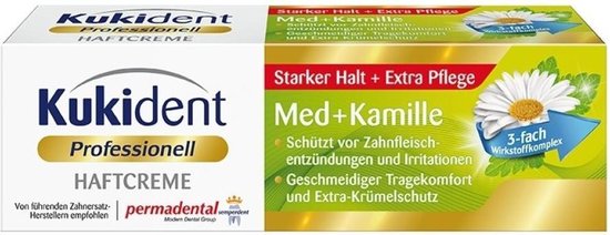 Kukident kleefpasta - professional mint & kamille - 40 gram