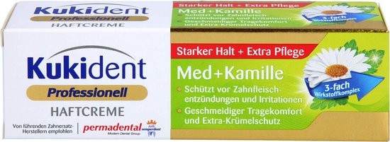 Kukident kleefpasta - professional mint & kamille - 40 gram