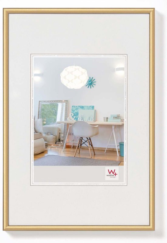Walther New Lifestyle fotolijst - kunststof - fotoformaat 10×15 cm - Goud