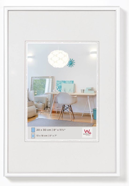 Walther New Lifestyle fotolijst - kunststof 15×20 cm - Wit