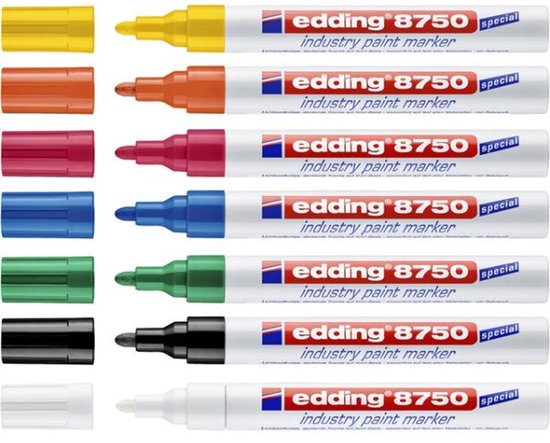 edding 8750 paintmarker - industrie 2-4 mm - Wit