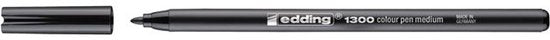 Edding 1300 viltstift set van 10 - ronde punt 2 mm - Zwart