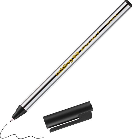 Edding 88 fineliner set van 10 - ronde punt 0,6 mm - Zwart