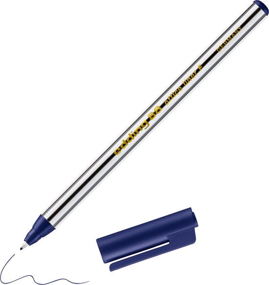 Edding 88 fineliner set van 10 - rond punt 0,6 mm - blauw