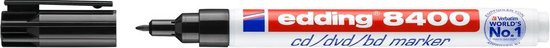 Edding 8400/4 CD/DVD/BD marker set van 4 - 0,5-1 mm - Zwart