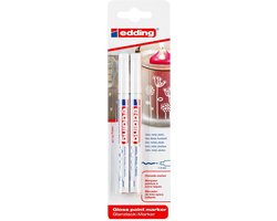 Edding 751/2 lakmarker set van 2 - permanent 1-2 mm - wit