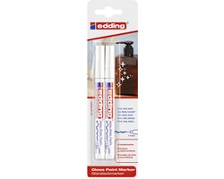 Edding 751/2 lakmarker set van 2 - permanent 1-2 mm - wit
