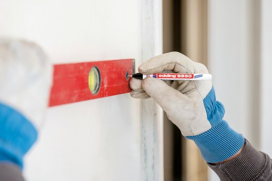 Edding 8850/1 timmermanspen - 1 mm punt 20 mm diep - Zwart