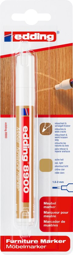 Edding 8900 meubelstift - reparatie - 1,5-2 mm - Eikenhout licht