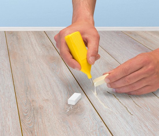 Edding 8902 reparatiewas - houtvloeren - kleine krassen & butsen - Wit