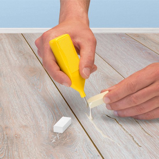 Edding 8902 reparatiewas - houtvloeren - kleine krassen & butsen - Wit