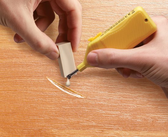 Edding 8902 reparatiewas - houtvloeren - kleine krassen & butsen - Wit