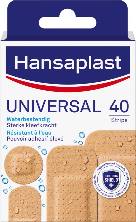 Hansaplast Universal pleisters - wondpleisters voor wondverzorging - 40 stuks