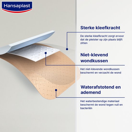 Hansaplast Universal pleisters - wondpleisters voor wondverzorging - 40 stuks