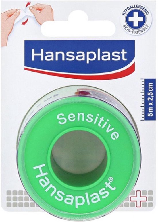 Hansaplast hechtpleister - Sensitive - zacht voor de huid - 5 m × 2,5 cm