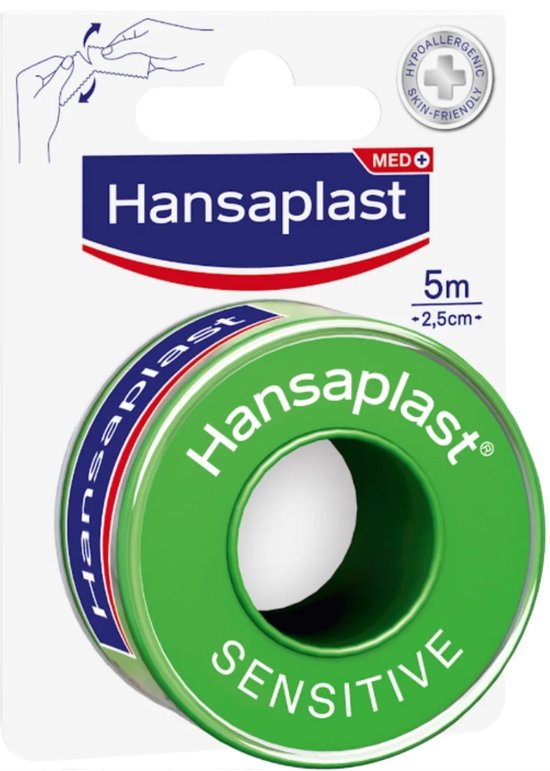Hansaplast hechtpleister - Sensitive - zacht voor de huid - 5 m × 2,5 cm