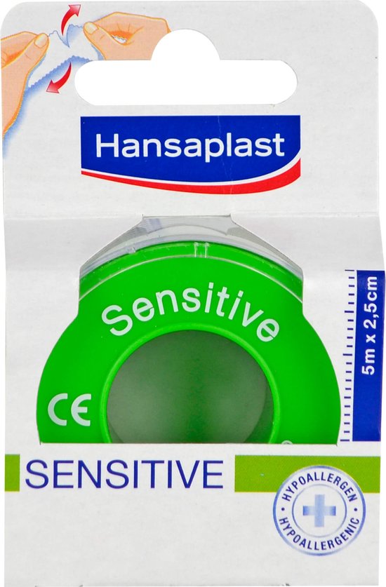 Hansaplast hechtpleister - Sensitive - zacht voor de huid - 5 m × 2,5 cm
