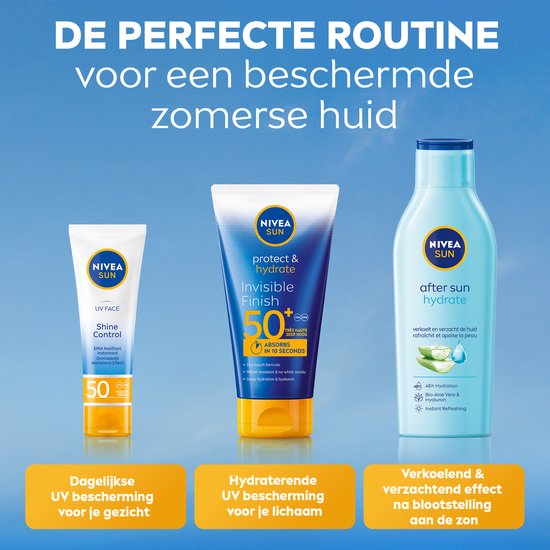 NIVEA SUN Face Shine Control zonnebrandcrème gezicht - SPF 50 - matterend effect - 50 ml