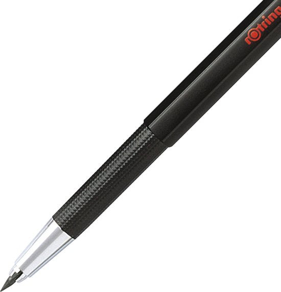 rOtring 300 vulpotlood - 2,0 mm navulbaar met puntenslijper - Zwart