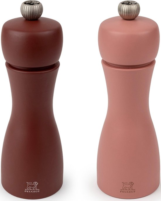 Peugeot Tahiti peper- en zoutmolen duo - 15 cm - Cacao & Noten