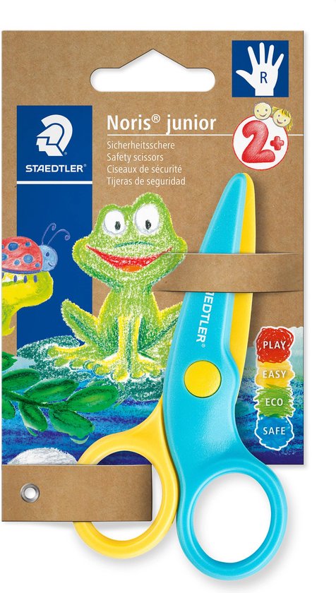 Staedtler kinderschaar - veilig plastic - lichtgewicht rechtshandig - 10 cm