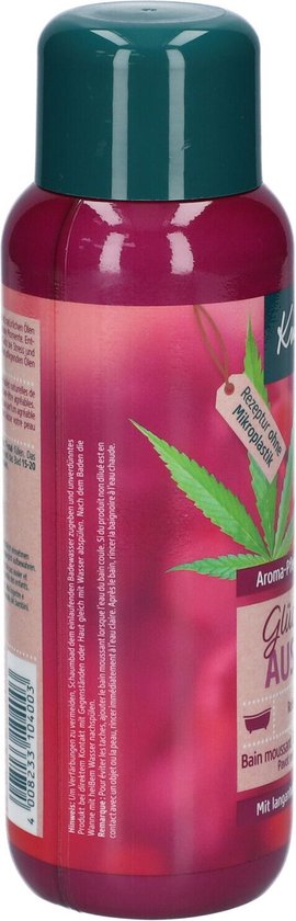 Kneipp badschuim - klaproos & hennep - 400 ml
