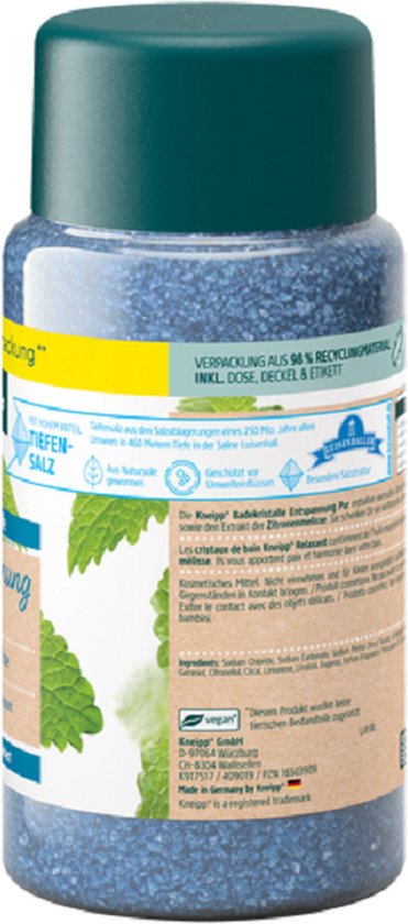 Kneipp badzout - Pure Ontspanning - citroenmelisse - 600 g