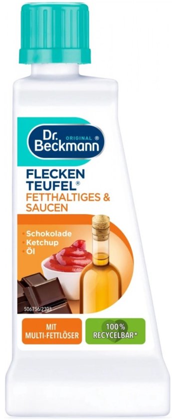 Dr. Beckmann vlekkenduivel - voor vet, olie, sauzen, ketchup en chocolade - 50 ml