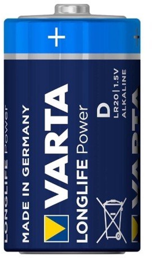 Varta Longlife Power batterijen - D alkaline high energy - 2 stuks