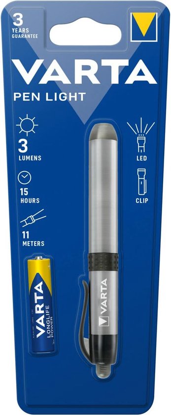 Varta LED penlight - mini zaklamp AAA aluminium