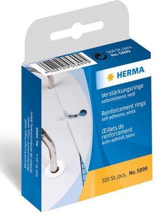 Herma versterkingsringen - 500 stuks - Wit