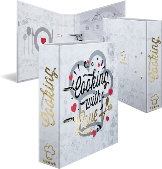 Rezeptordner receptenmap - Cooking with love - A4
