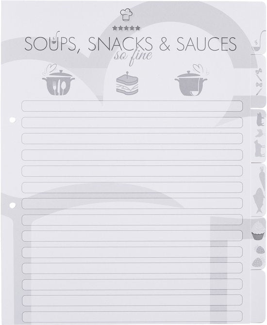 Rezeptordner receptenmap - Cooking with love - A4