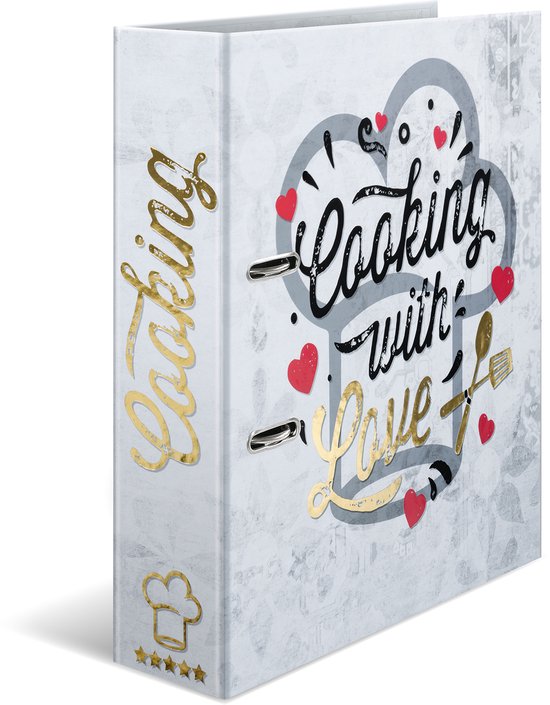 Rezeptordner receptenmap - Cooking with love - A4