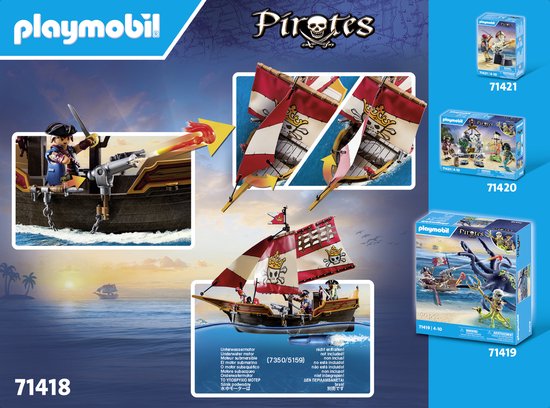Playmobil Pirates piratenschip - 71418