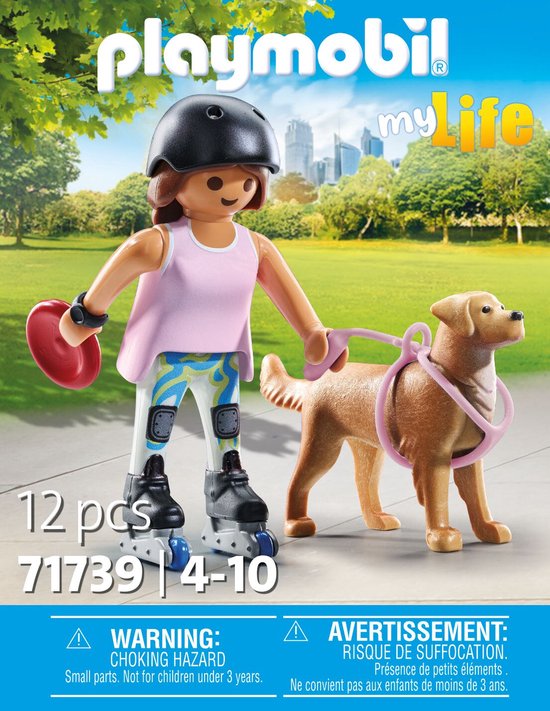 Playmobil My Life schaatser met retriever - 71739