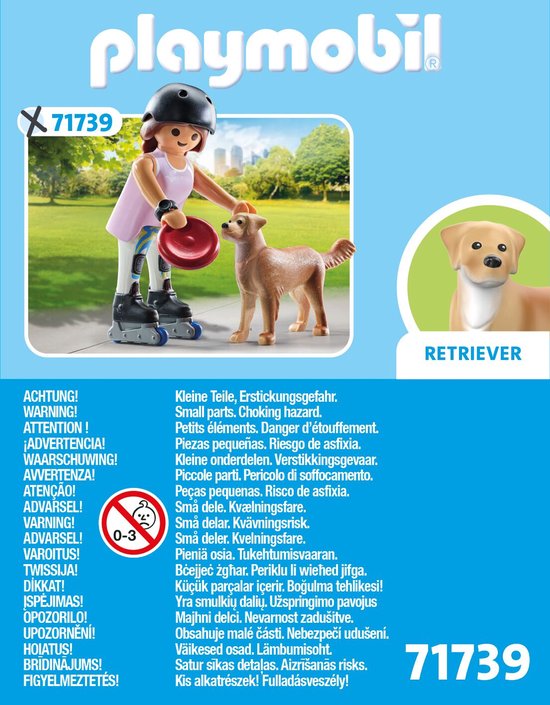 Playmobil My Life schaatser met retriever - 71739