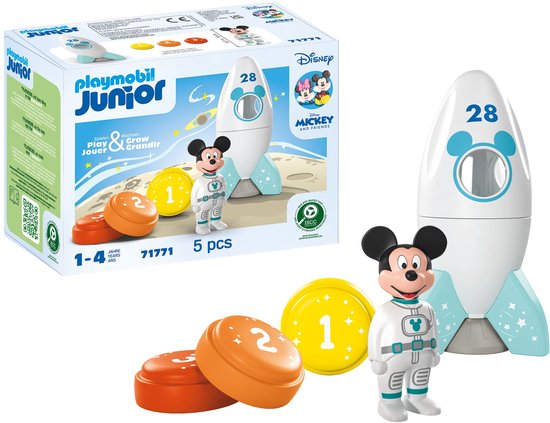 Playmobil Junior & Disney speelset - Mickey's raket- en ruimteavontuur - 71771