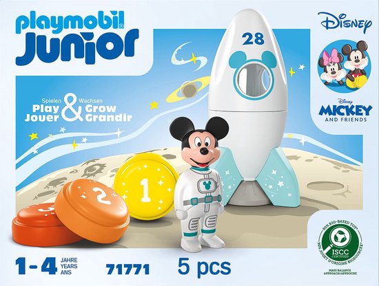 Playmobil Junior & Disney speelset - Mickey's raket- en ruimteavontuur - 71771