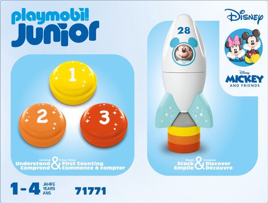 Playmobil Junior & Disney speelset - Mickey's raket- en ruimteavontuur - 71771