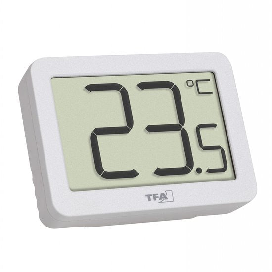 TFA binnerthermometer - digitaal - 6×2×4 cm - Wit