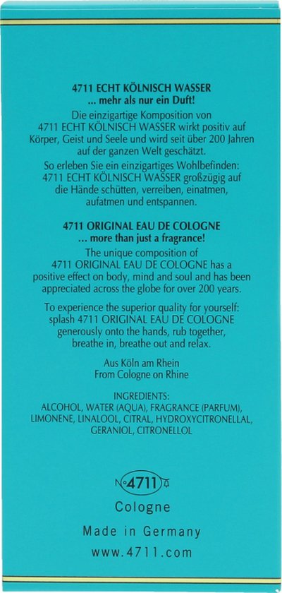 4711 Original Eau de Cologne - Citrus Aromatic - Unisex - 100 ml